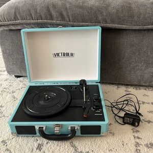 Victrola Turquoise Portable Record Player